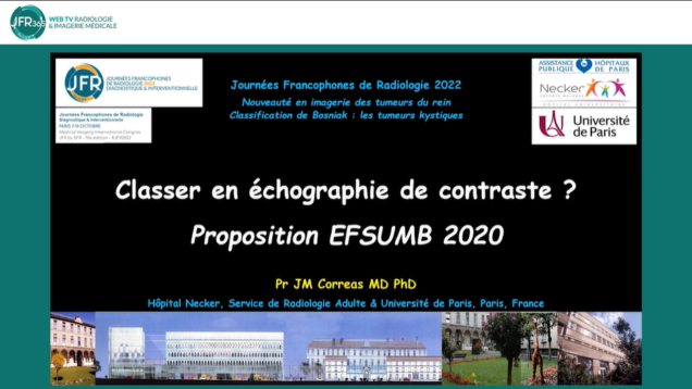 Classer en échographie de contraste – Proposition EFSUMB 2020