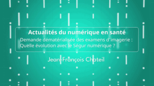 Série les actus du numérique présenté par Jean-François Chateil